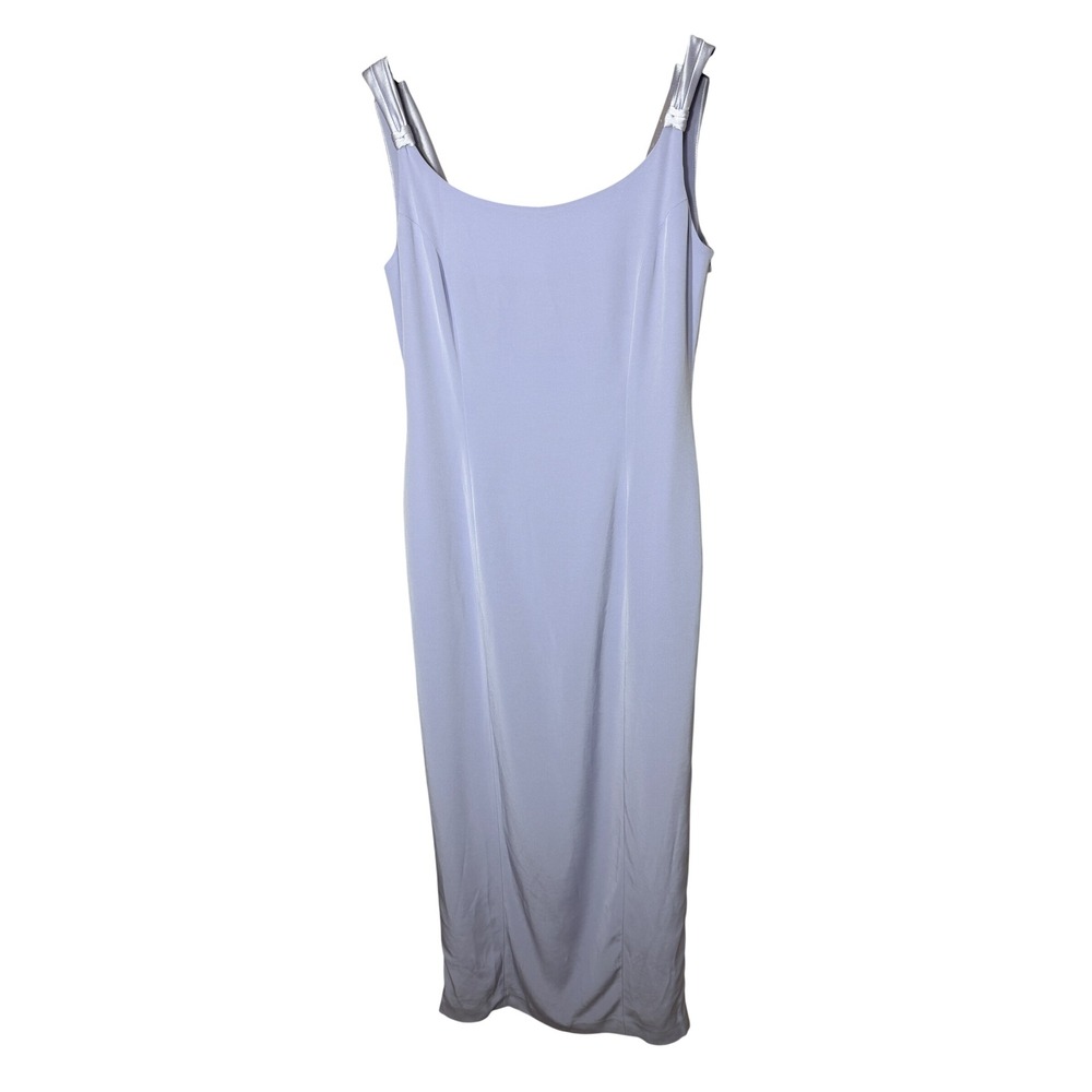 Jones New York Evening Lavender Periwinkle Cowl Back Maxi Gown Dress Formal